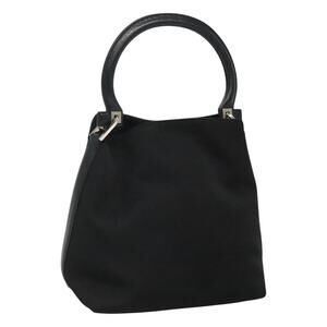 Salvatore Ferragamo Hand Bag Canvas Black
